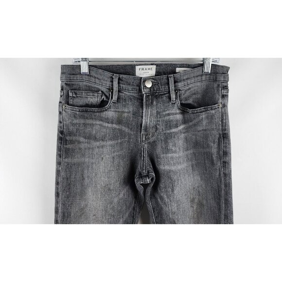 Frame Denim Jeans Mens 30 L'Homme Slim Straight Fit Gray (30x33) - Picture 2 of 13